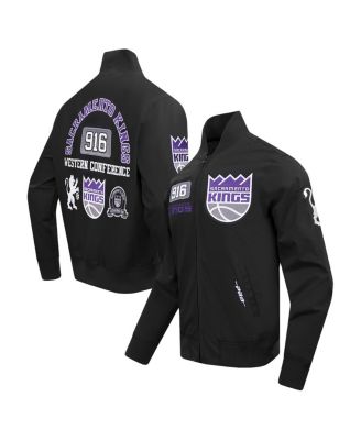 Pro Standard - Men's Black Sacramento Kings Area Code Twill Full-Zip Jacket