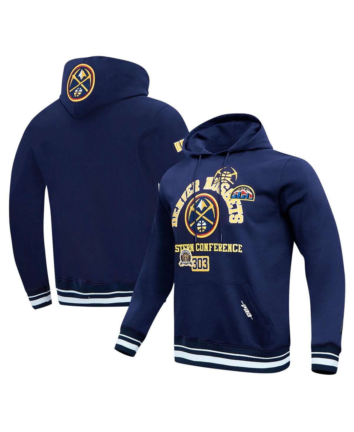Men's Navy Denver Nuggets Area Code Pullover Hoodie - Navy