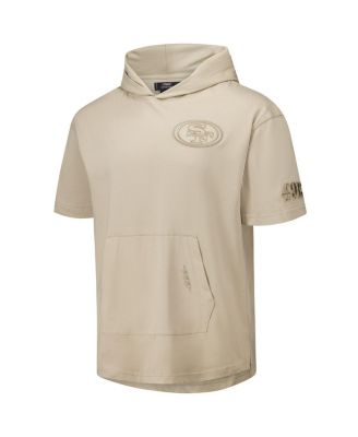 Men's Tan San Francisco 49ers Neutrals Capsule Short Sleeve Pullover Hoodie