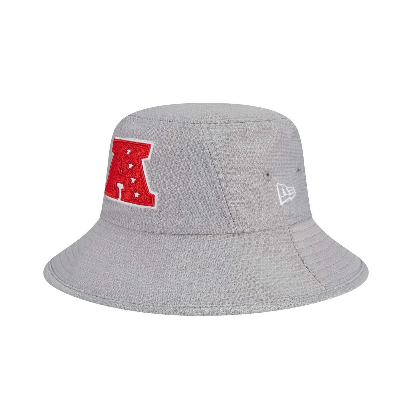 Мужская панама New Era Gray AFC Merchandise 2025 NFL Pro Bowl Bucket Hat — фото 1