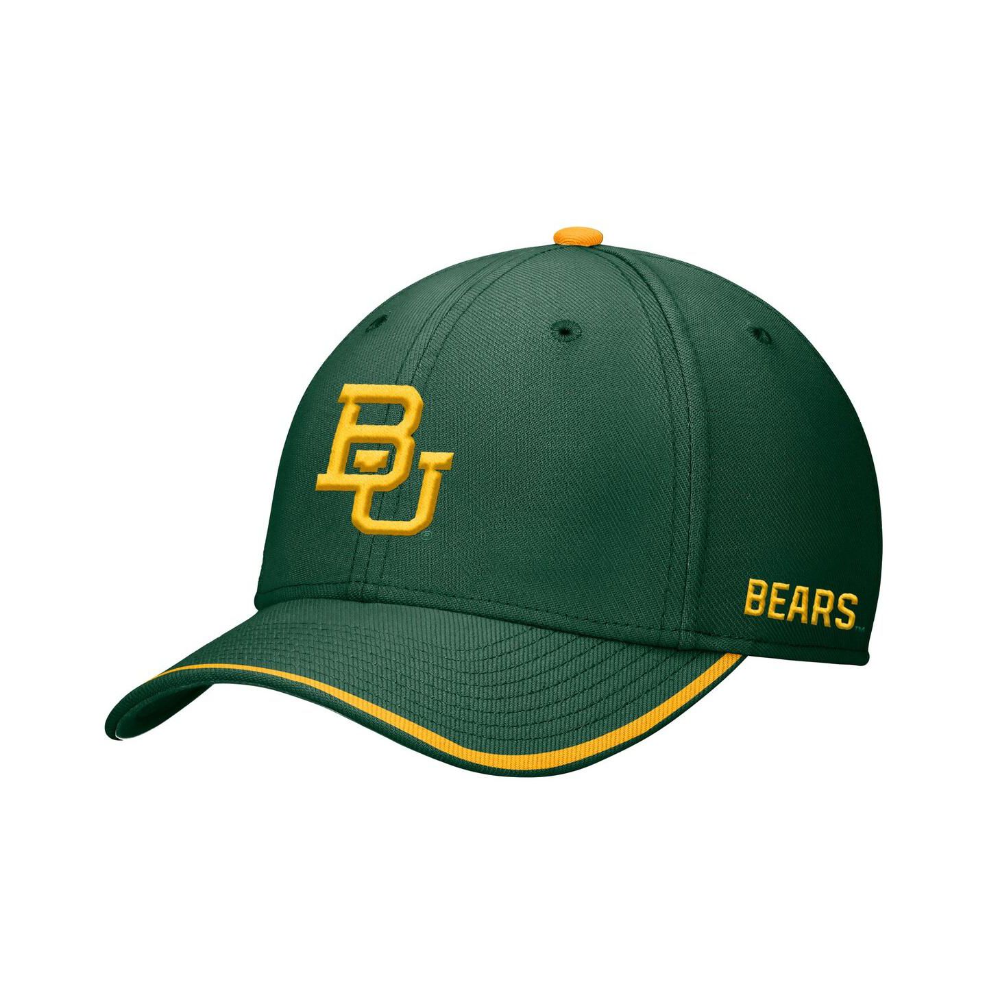 Мужская кепка Nike Green Baylor Bears Rise Performance Flex Hat — фото 1