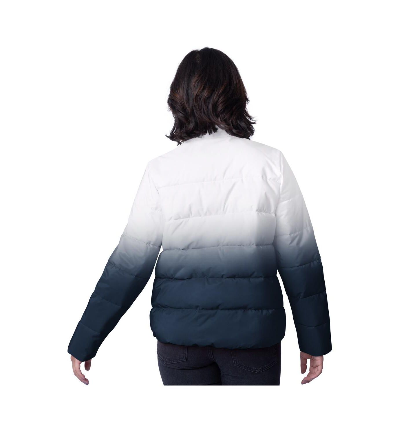 Женская куртка G-III 4Her by Carl Banks White Dallas Cowboys Overtime Ombre Full-Zip Puffer — фото 2