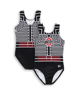 GK Elite - Big Boys and Girls Black Ohio State Buckeyes Elite Replica Leotard