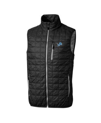 Men's Black Detroit Lions Rainier PrimaLoft Eco Insulated Full-Zip Puffer Vest