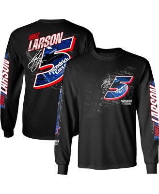 Hendrick Motorsports Team Collection - Men's Black Kyle Larson HendrickCars.com Long Sleeve T-Shirt