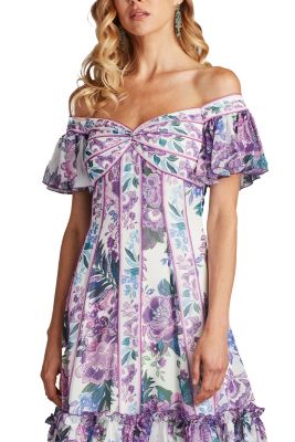 Breeze Floral Print Chiffon Dress