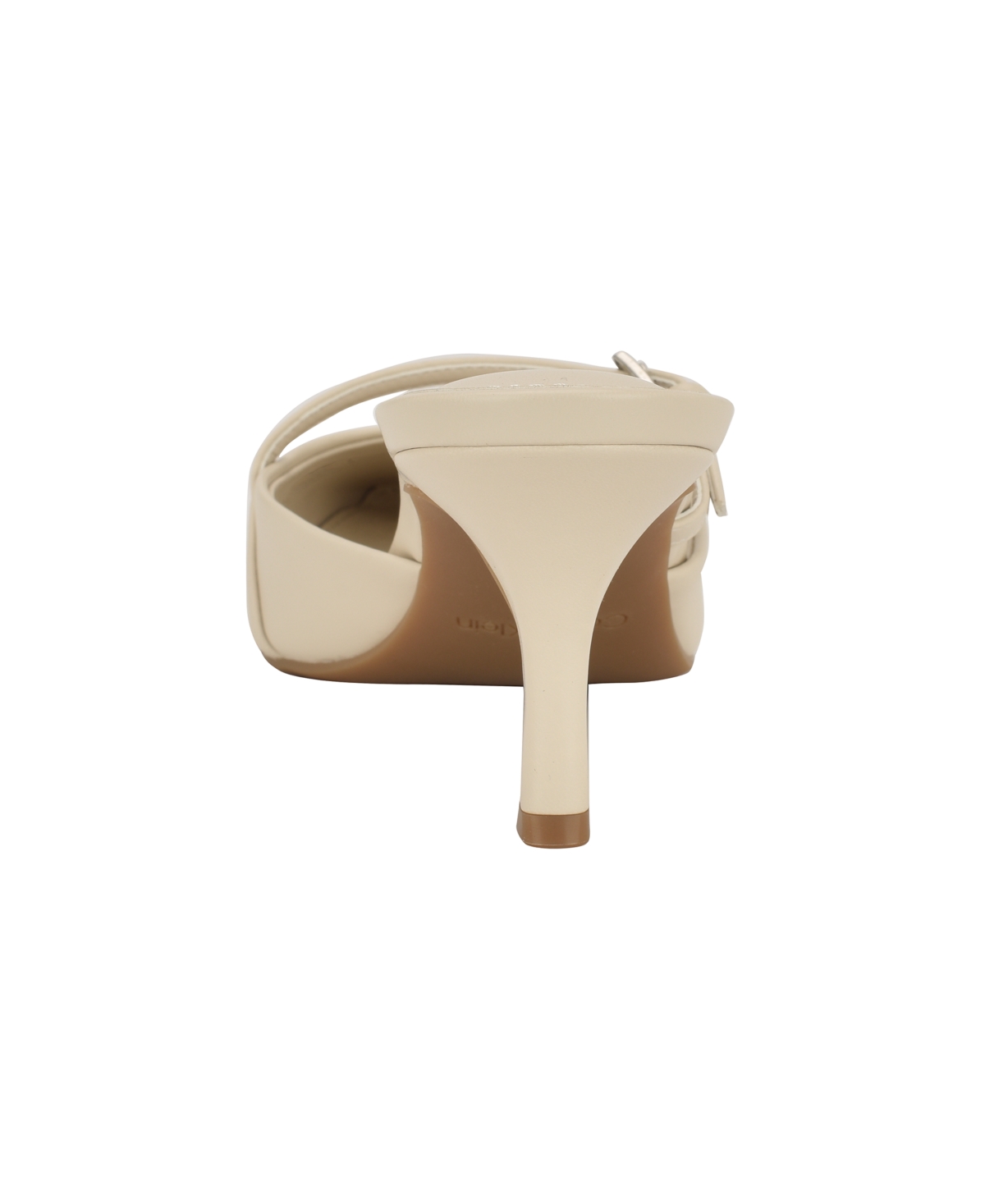 Calvin Klein Jansy Pointed Toe Mule In Light Natural