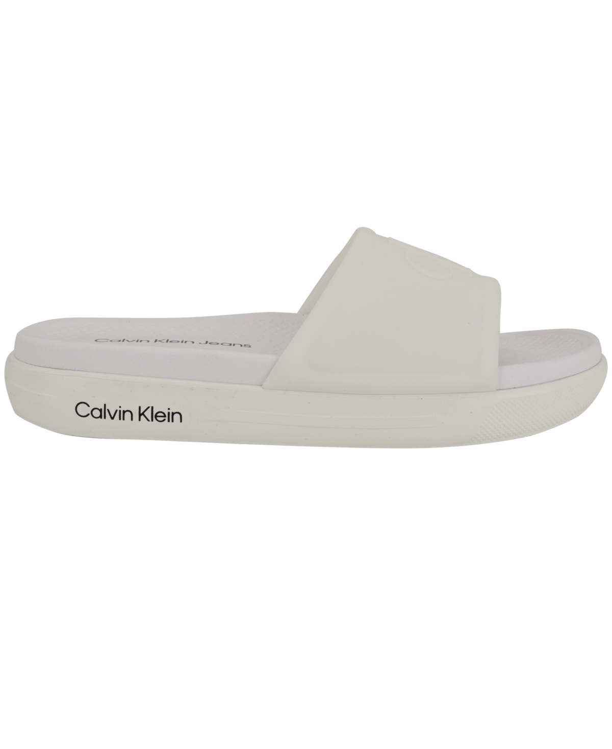 Calvin Klein Peari Slide Sandal In White
