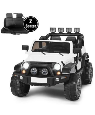 12V 2-Seater Ride on Car Truck with Remote Control and Storage Room