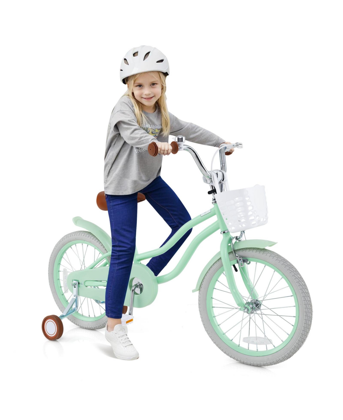 Kids Bike with Adjustable Seat and Bell for Kids 3-8 Years Olds