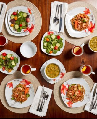 Lily 16 Pc. Dinnerware Set, Service for 4