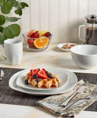 Logan Ash White 16 Pc. Dinnerware Set, Service for 4