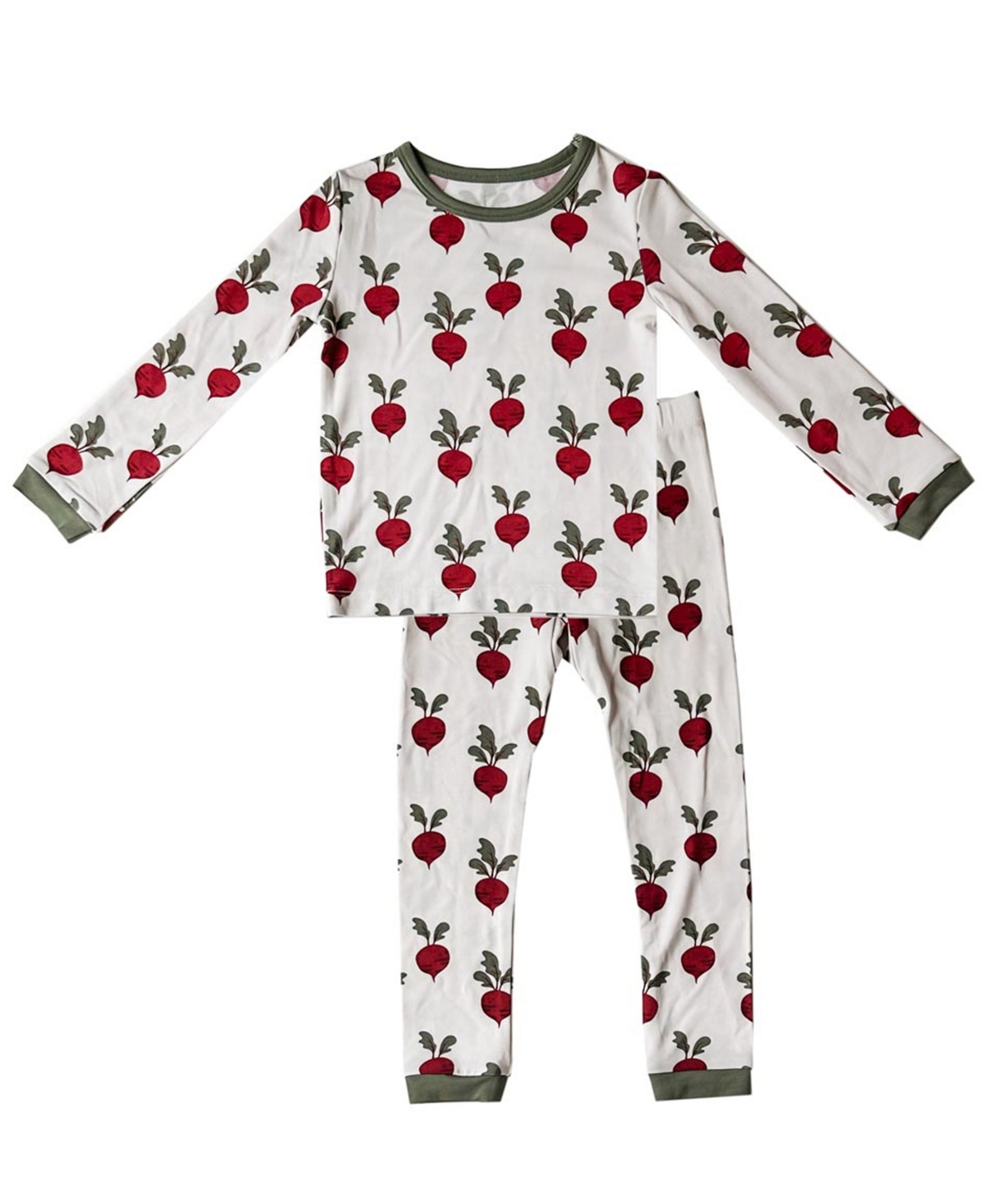Tiny Knot Co. Baby Boys And Girls 2-piece Long Sleeve Pajama Set In Harvest