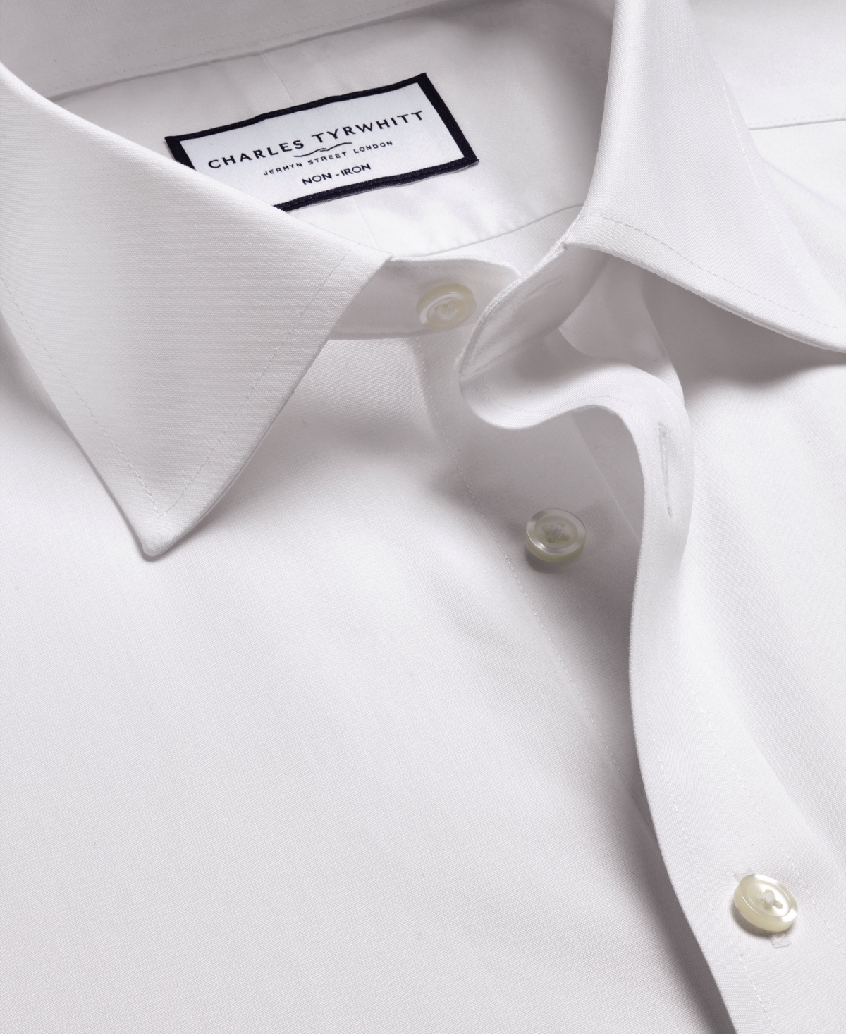 CHARLES TYRWHITT MEN'S SLIM-FIT POPLIN SHIRT 