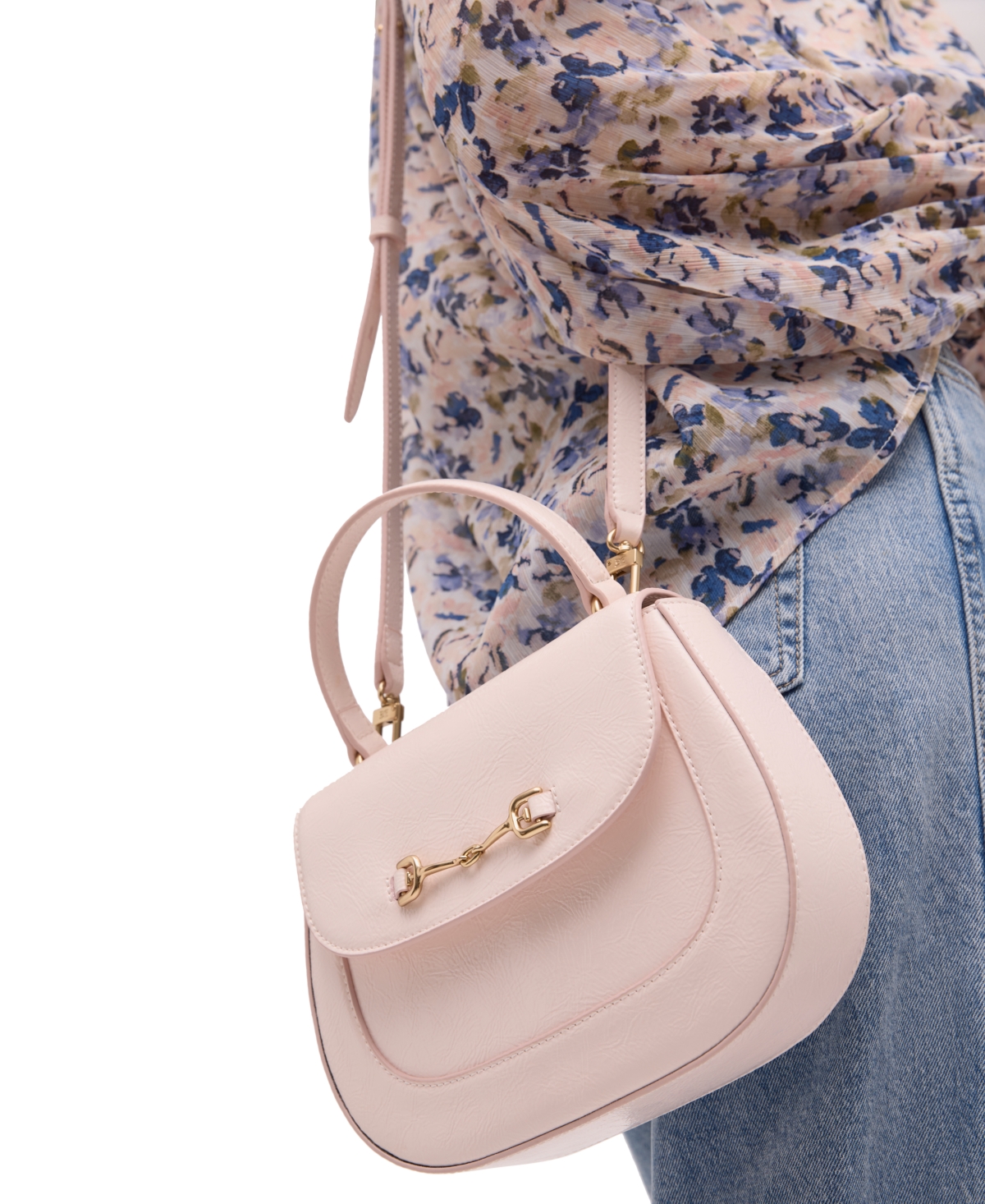 Shop Sam Edelman Loraine Small Leather Top Handle Crossbody In Blush