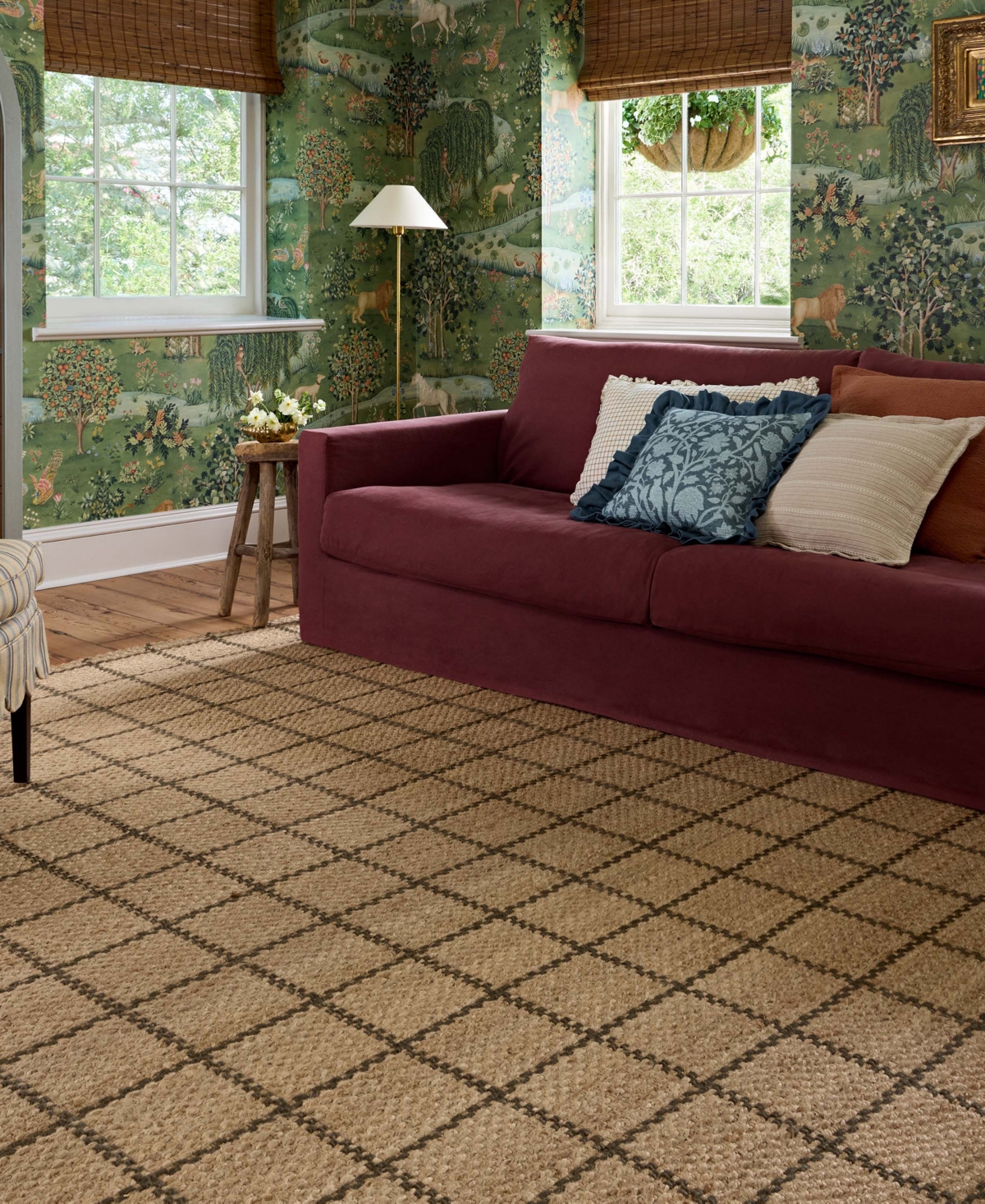 Chris Loves Julia Fletcher Fle-01 7'9''x9'9'' Area Rug In Tan,olive