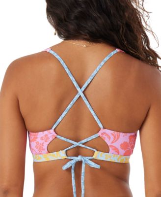 Juniors' Tapestry Patchwork Convertible Bralette