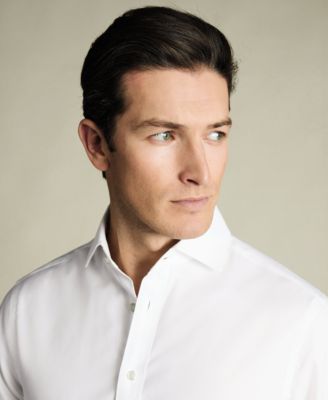 Men's Slim-Fit Twill Dress Shirt 