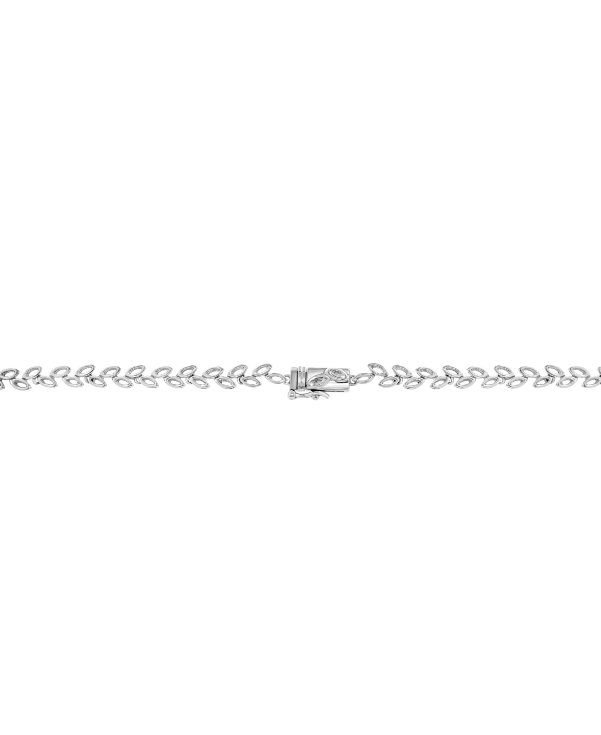Effy Collection Effy Sapphire (12-1/5 Ct. T.w.) & Diamond (1/2 Ct. T.w.) V-shape 18" Collar Necklace In 14k White Go In Sapphire