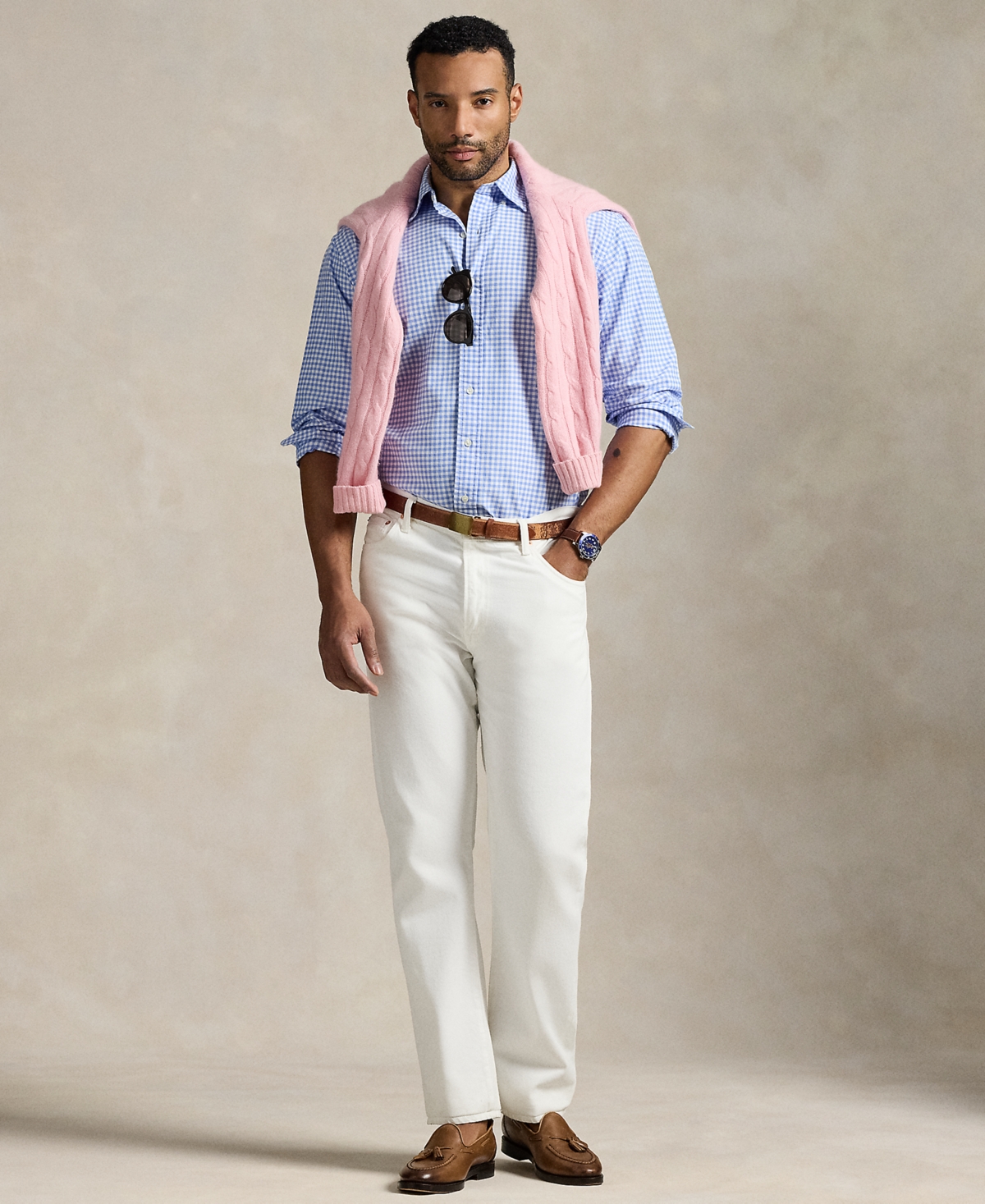 Polo Ralph Lauren Men's Big & Tall Gingham Oxford Shirt