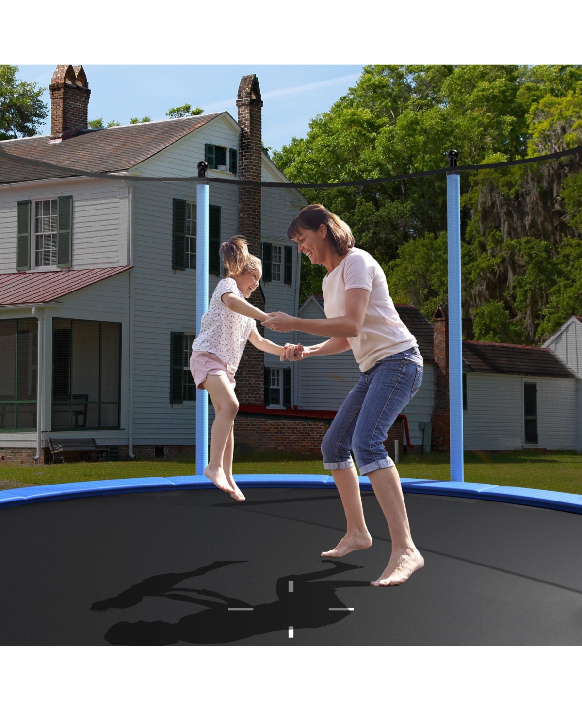 Outdoor Trampoline with Safety Closure Net Secure and Fun Play for Kids in the Backyard