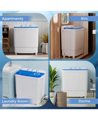 17.6 lbs Portable Washing Machine with Drain Pump