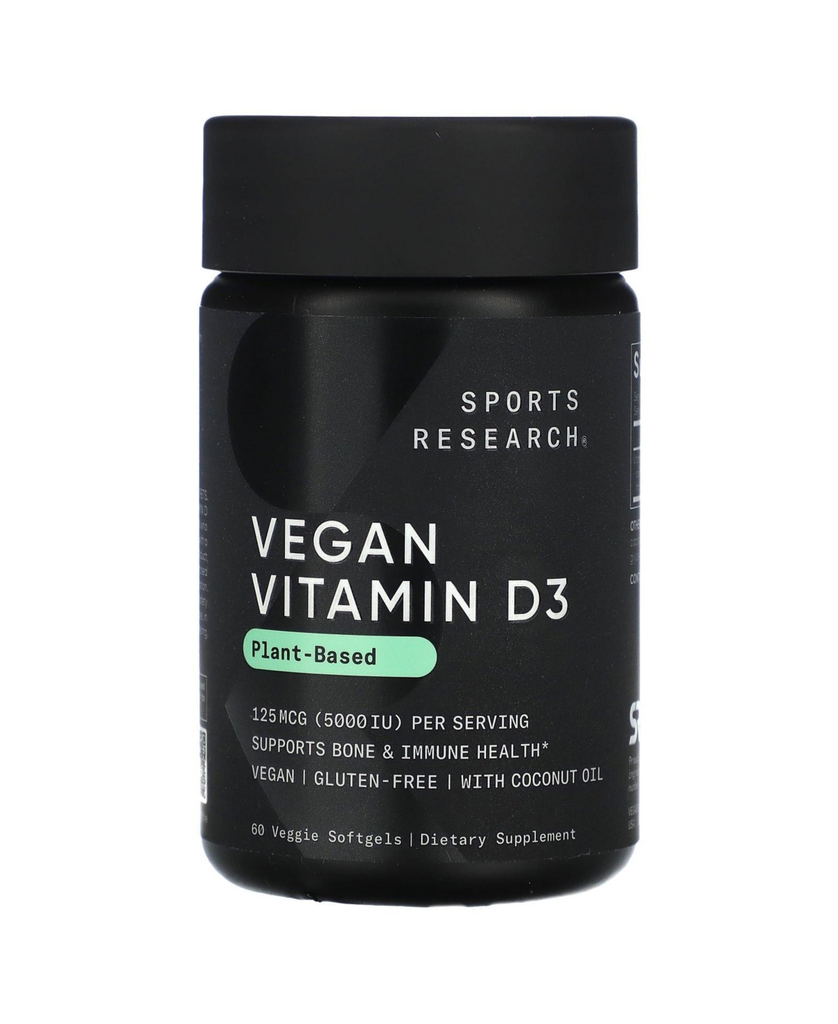 Nutrition Vitamin D3 125 mcg (5 000 Iu) - 60 Veggie Softgels