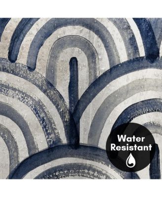 Abstract Water-Resistant Polyester Shower Curtain, 71" x 74"