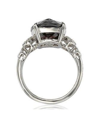 Suzy Levian Sterling Silver Cubic Zirconia Cocktail Ring