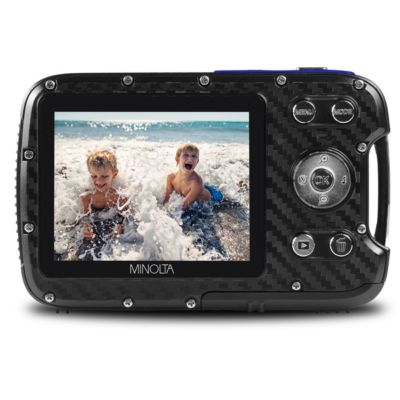MN30WP 21MP Full HD 2.8" Touch LCD Screen Waterproof Digital Camera, Blue