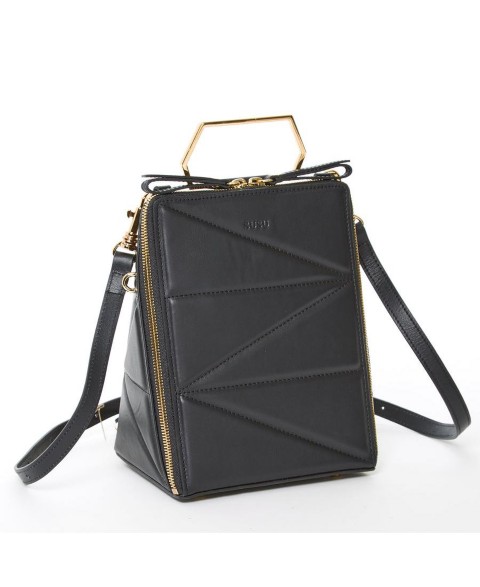 Рюкзак SUSU Black Leather Purse for Women Convertible Crossbody Bag, Classic Top Handle Handbag Stylish Quite Luxury Everyday Bag
