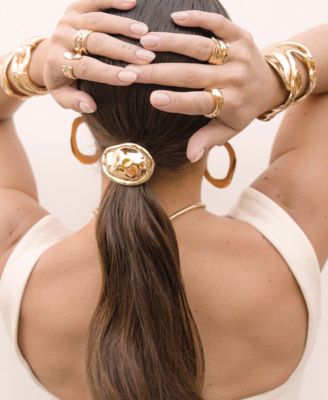 Oval Lux Hinge Barrette