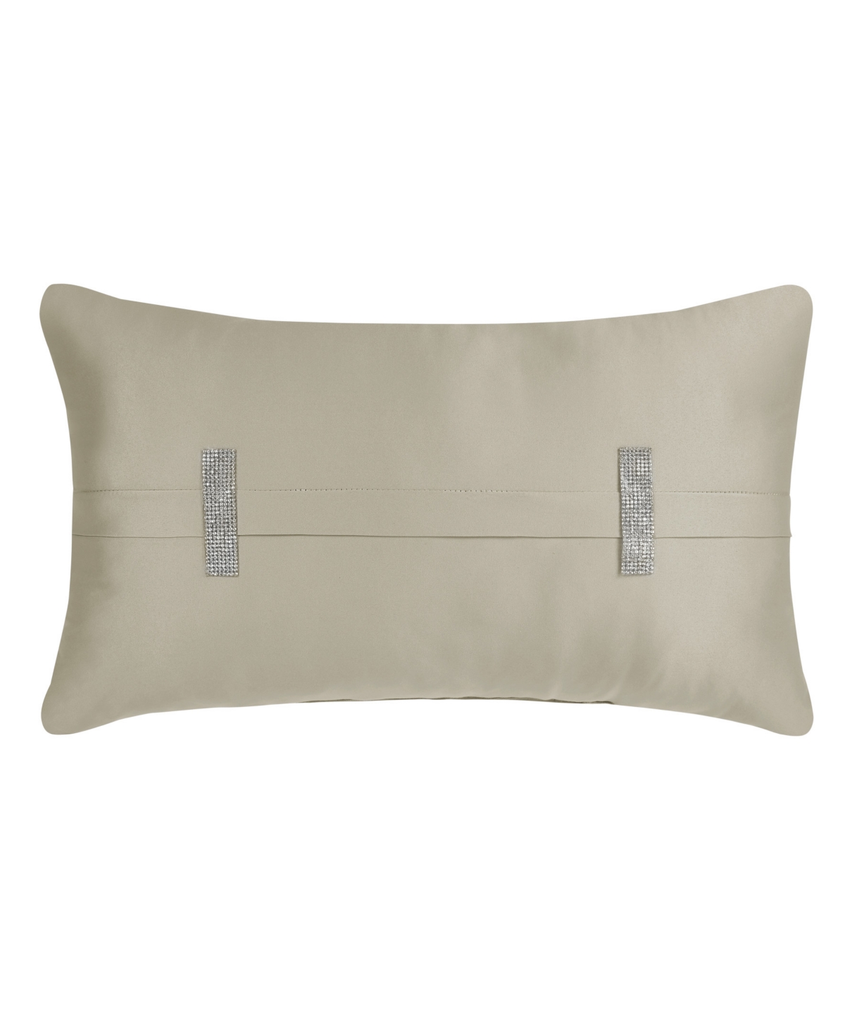 J Queen New York Brilliance Quilted Boudoir Decorative Pillow, 12" X 20" In Pebble