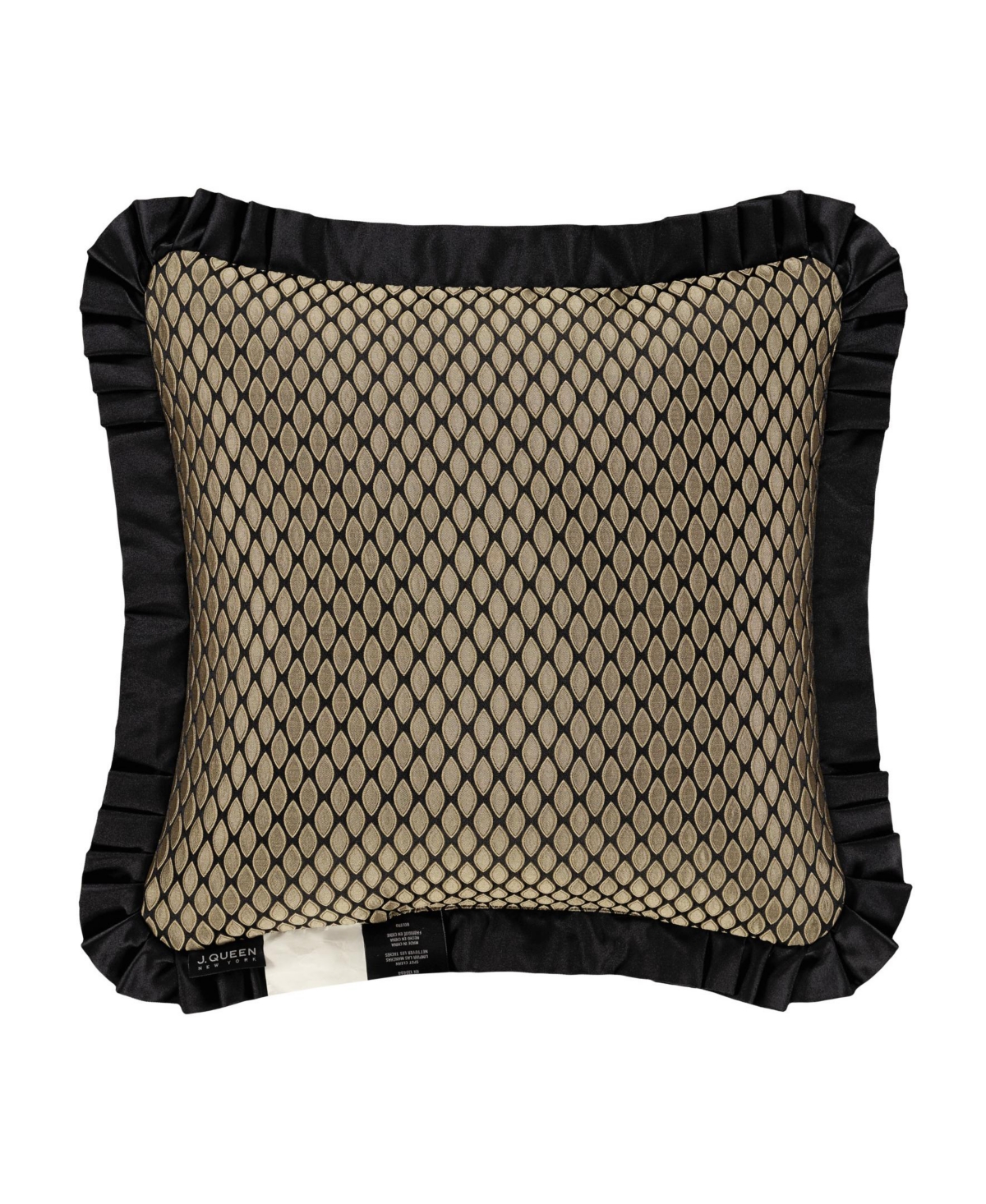 J Queen New York Bolero Embellished Decorative Pillow, 20" X 20" In Black