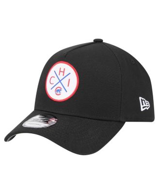 New Era - Men's Black Chicago Cubs 9FORTY A-Frame Adjustable Hat