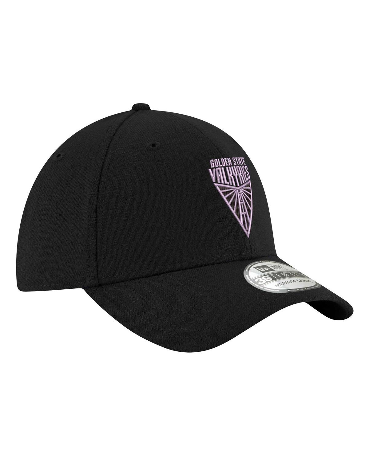 New Era Men's And Women's Eclipse Black Golden State Valkyries Logo 39thirty Flex Hat In Eclipse Black