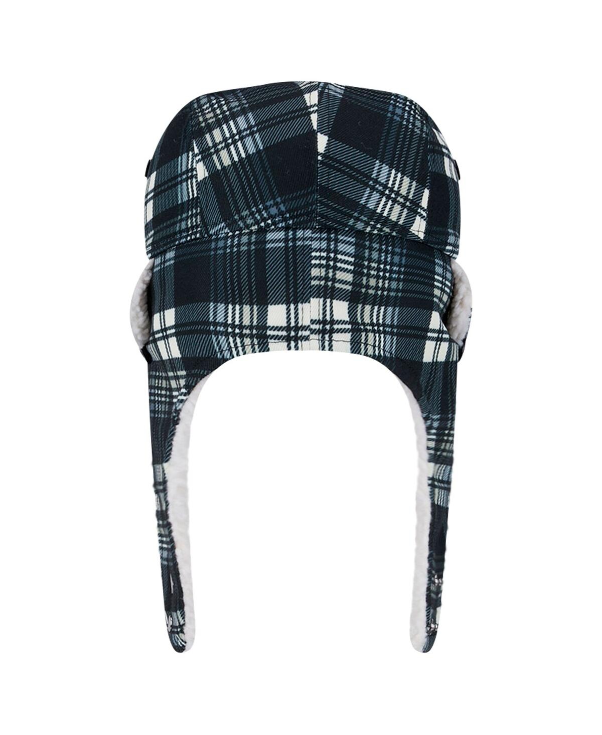Shop New Era Black Las Vegas Raiders Sideline Plaid Sherpa Trapper Hat