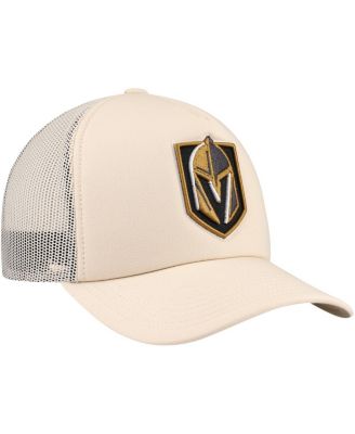 Men's Cream Vegas Golden Knights Foam Front Trucker Adjustable Hat