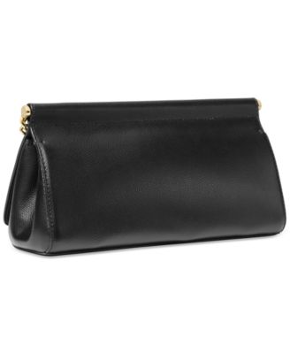 Carmine Small Leather East West Clutch
