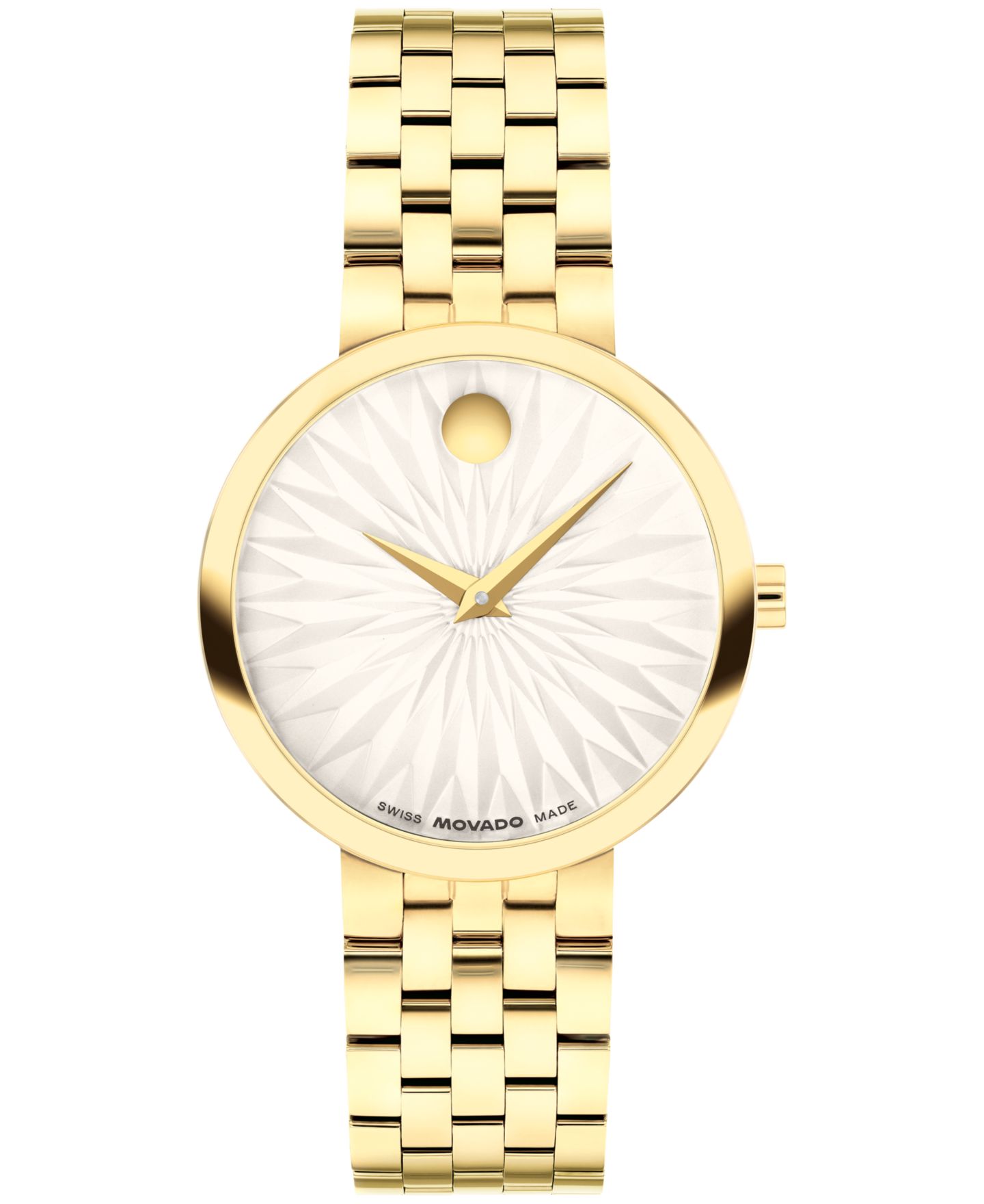 Женские часы Movado Museum Classic Swiss Quartz Yellow PVD Watch, 29.5mm — фото 1