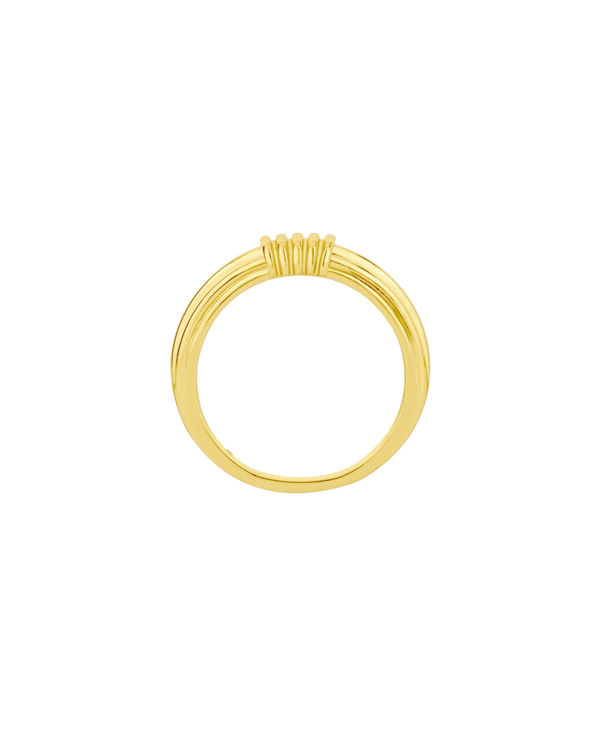 And Now This Gold Textured Statement Ring In Gold