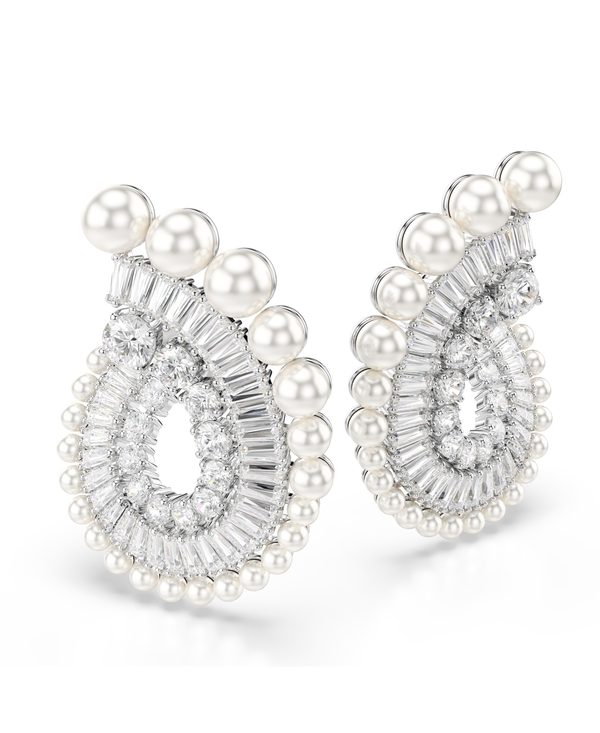 Swarovski Ariana Grande X  Drop Earrings In Silver