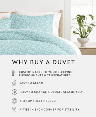 Elegant Designs Patterned Duvet Cover Set, Full/Queen