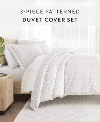 Tranquil Sleep Patterned Duvet Cover Set, Full/Queen