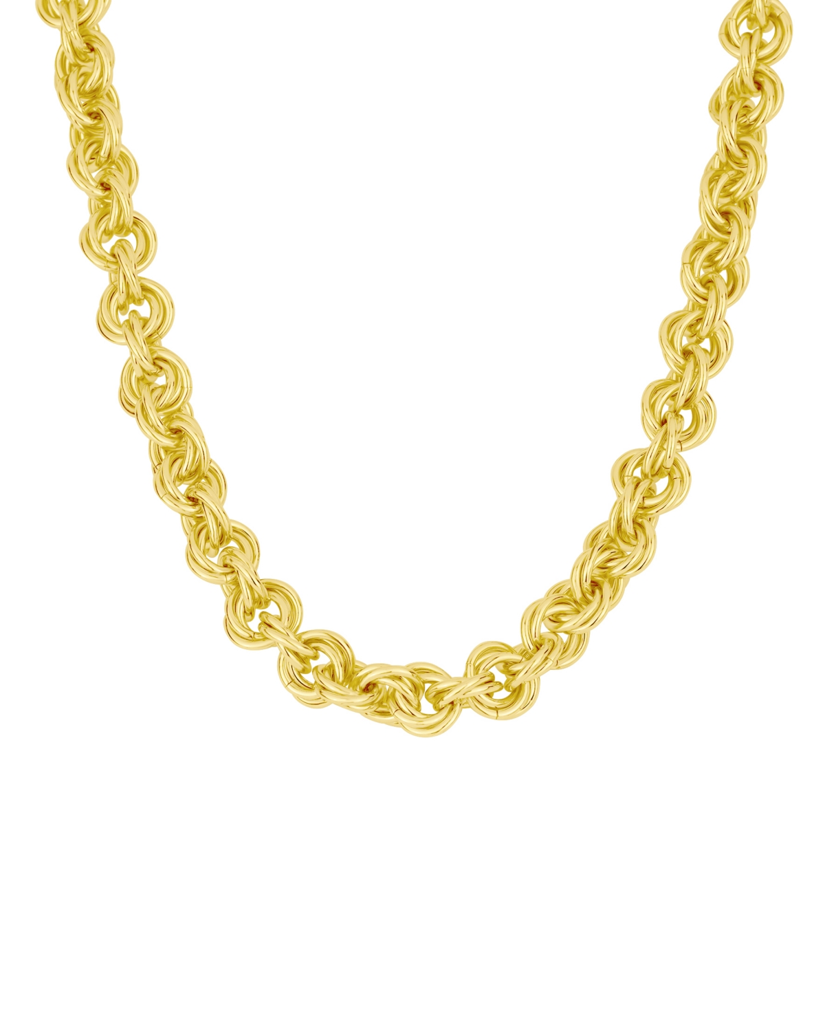 Circle Link Chain Necklace - Gold