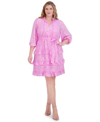 Eliza J - Plus Size Tiered Fit & Flare Dress