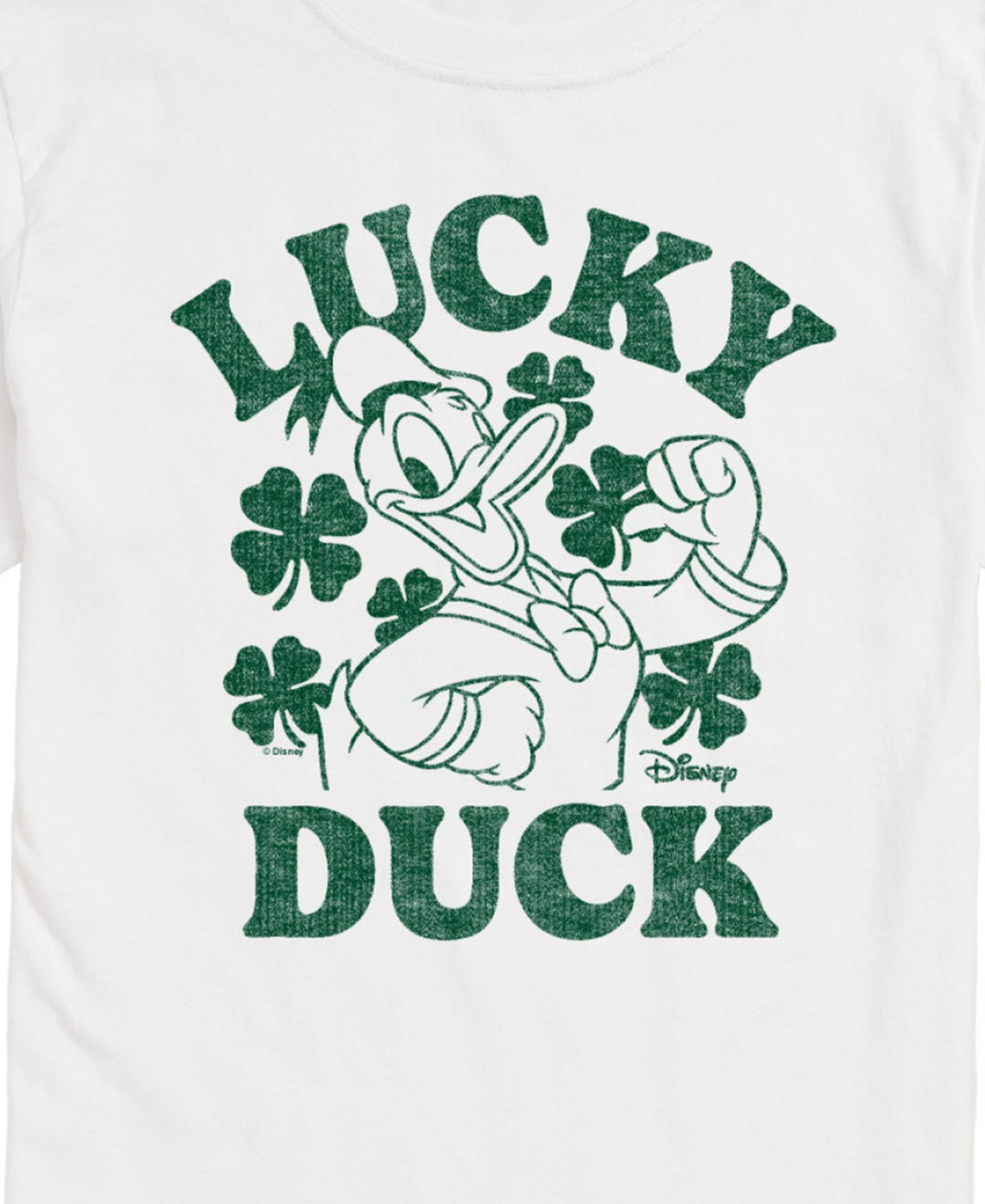 Мужская футболка AIRWAVES Disney Donald Duck Lucky Duck Short Sleeve, цвет: Белый — фото 3