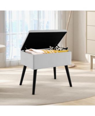 Storage Ottoman with Legs for Living Room and Bedroom Stylish and Functional Storage Solution