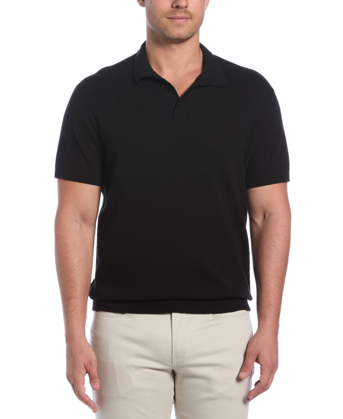 Cubavera Men's Textured Knit Short-sleeve Shirt