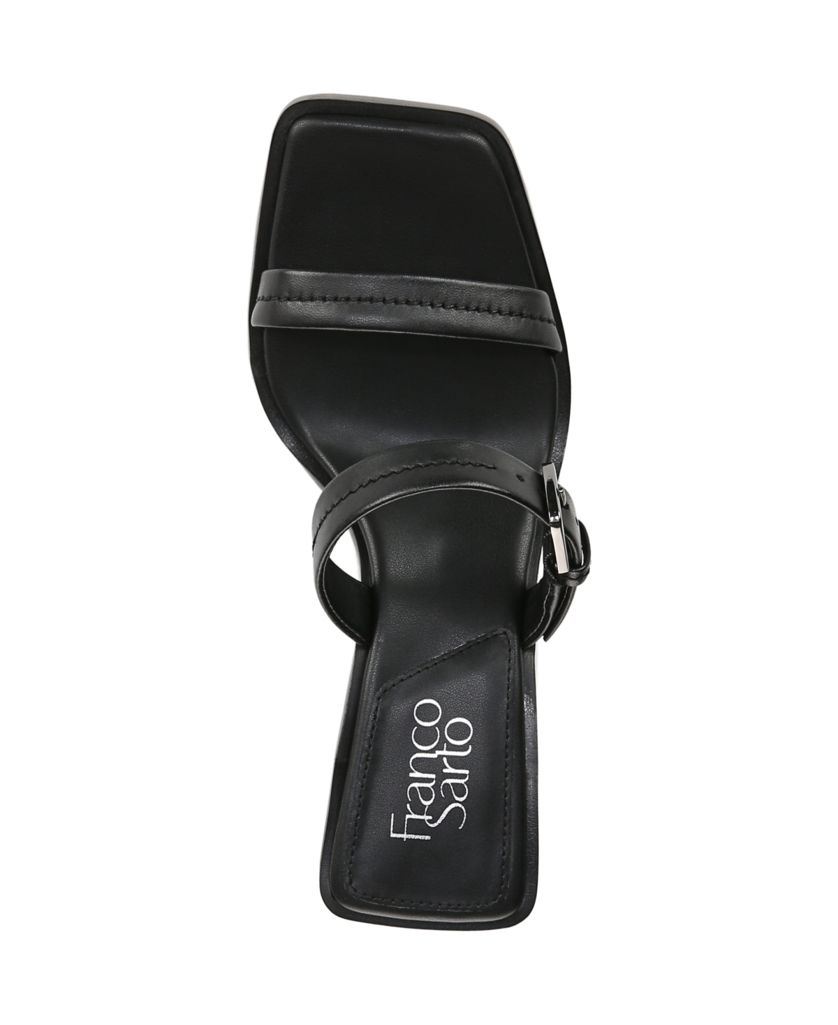 Franco Sarto Women's Frenza Open Square Toe Slide Dress Sandals In Black Leather